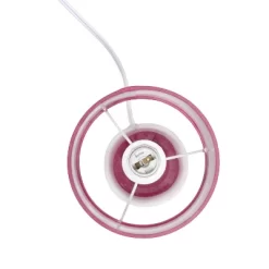 10.04" Traditional Ceramic Thimble Base Bedside Table Desk Lamp With Matching Fabric Shade Mauve - Simple Designs -Home Decor Store GUEST 0146816d 7c8a 4489 8528 4b043c05e366