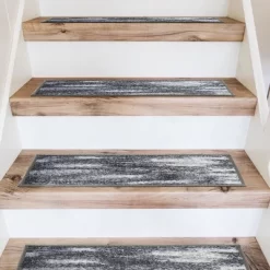 World Rug Gallery Distressed Abstract Non-Slip Stair Treads -Home Decor Store GUEST 06ccd102 ffa8 4ad9 9920 e95805f2c001