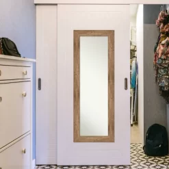 20" X 54" Non-Beveled Owl Brown Wood On The Door Mirror - Amanti Art -Home Decor Store GUEST 079bd663 81fa 4365 ae12 6f9709c66d60