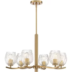 Stiffel Soft Gold Chandelier Lighting 29 1/4" Wide Modern Textured Clear Glass 6-Light Fixture For Dining Room House Kitchen Home 11 Stiffel Soft Gold Chandelier Lighting 29 1/4" Wide Modern Textured Clear Glass 6-Light Fixture For Dining Room House Kitchen Home -Home Decor Store GUEST 07e2269c ec3b 47b3 a6f4 9694e7c78297