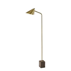 Hawthorne Floor Lamp Antique Brass - Adesso