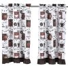GoodGram Complete 3 Piece Rod Pocket Cafe Tier & Swag Valance "Coffee Shoppe" Kitchen Curtain Set -Home Decor Store GUEST 0cd5f8d5 0327 4d66 a177 1eb7621ec974
