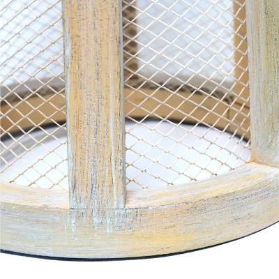 Wood Arch Farmhouse Table Lamp With Fabric Shade Natural - Lalia Home 4 Wood Arch Farmhouse Table Lamp With Fabric Shade Natural - Lalia Home - Image 2