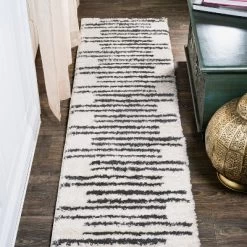 Petra Stripe Geometric Shag Area Rug - JONATHAN Y 24 Petra Stripe Geometric Shag Area Rug - JONATHAN Y -Home Decor Store GUEST 0d74db6b 399b 4319 9408 05860ddeeddb