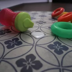 FlorArt Palisades Low Profile Easy Clean Kitchen Mat Blue/Cream - Bungalow Flooring -Home Decor Store GUEST 0df29d0b dc21 4e5a a6b3 61d544930005