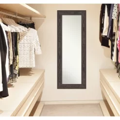 20" X 54" Non-Beveled Bridge Black Wood On The Door Mirror - Amanti Art 15 20" X 54" Non-Beveled Bridge Black Wood On The Door Mirror - Amanti Art -Home Decor Store GUEST 0f1839fd 9287 41e7 9e70 b8958c8d442c