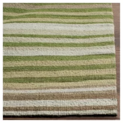 Alicante Green Stripe Woven Area Rug - Safavieh