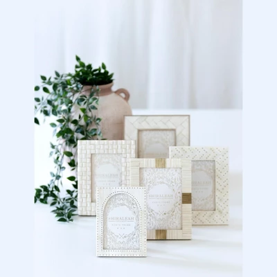 Shiraleah Ivory Ariston Woven 5x7 Picture Frame 4 Shiraleah Ivory Ariston Woven 5x7 Picture Frame - Image 2