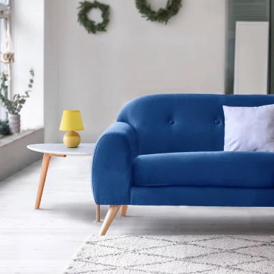 8.66" Petite Ceramic Orb Base Bedside Table Desk Lamp With Matching Tapered Drum Fabric Shade Yellow - Creekwood Home 3 8.66" Petite Ceramic Orb Base Bedside Table Desk Lamp With Matching Tapered Drum Fabric Shade Yellow - Creekwood Home