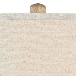 Barnes And Ivy Baluster Country Cottage Floor Lamp 63 1/2" Tall Pickled Wood Oatmeal Linen Drum Shade For Living Room Reading Bedroom Office House -Home Decor Store GUEST 130fc530 d4cc 4d32 9dde cefa12f1e608