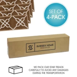 Sussexhome Zigzag Collection Non-Slip Carpet Stair Treads, 9" X 28" 17 Sussexhome Zigzag Collection Non-Slip Carpet Stair Treads, 9" X 28" -Home Decor Store GUEST 140a4343 2404 4946 a4da 19254ac8541b