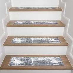 World Rug Gallery Distressed Contemporary Bohemian Non-Slip Stair Treads -Home Decor Store GUEST 1477d45e 92b2 46ee 8ca9 78dc22c2c64f