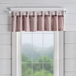 Tucker Ticking Stripe Button Tab Top Window Kitchen Valance - Elrene Home Fashions -Home Decor Store GUEST 1812fe2b f44c 4895 832d 9102f6cfdc4d