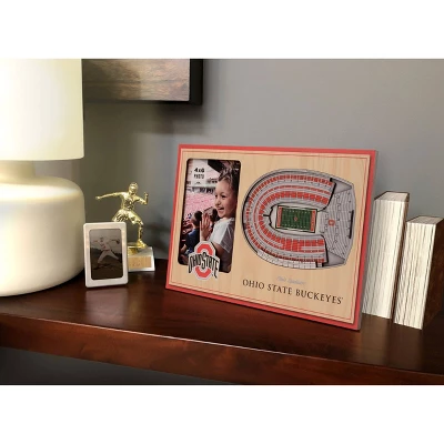 4" X 6" NCAA Ohio State Buckeyes 3D StadiumViews Picture Frame 3 4" X 6" NCAA Ohio State Buckeyes 3D StadiumViews Picture Frame