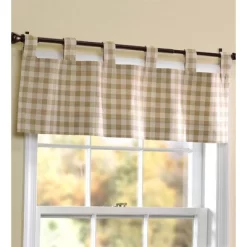 15"L X 40"W Thermalogic Check Tab-Top Valance Curtain -Home Decor Store GUEST 1addeea5 ad32 40c5 aa30 6d4d5da8896d