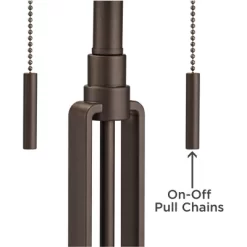 Franklin Iron Works Dayn Industrial Accent Table Lamps Set Of 2 23" High Bronze Metal LED Mesh Shade For Bedroom Living Room Bedside Nightstand Office -Home Decor Store GUEST 1c5ac2ad 6a84 45cf 9852 ec495efd1916