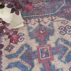 Nicole Curtis Machine Washable Bordered Southwestern Indoor Rug -Home Decor Store GUEST 1f792e2d 01a3 47c3 b626 1fbe915c0fbd