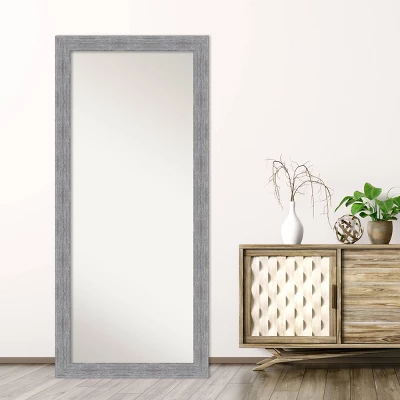 29" X 65" Bark Rustic Framed Full Length Floor/Leaner Mirror Gray - Amanti Art 6 29" X 65" Bark Rustic Framed Full Length Floor/Leaner Mirror Gray - Amanti Art - Image 4
