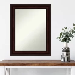 23" X 29" Non-Beveled Coffee Bean Brown Wall Mirror - Amanti Art -Home Decor Store GUEST 22f4182c d64f 497c 9efa 9db902f0834c
