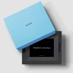 9" Mason Graphite Digital Photo Frame Black - Aura Home -Home Decor Store GUEST 23507ed8 501b 41a2 b670 522f836c9585