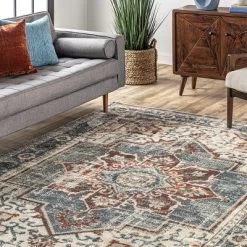 NuLOOM Charlotte Faded Medallion Area Rug -Home Decor Store GUEST 29391b2c a4a1 4ee6 9464 1581081c535f