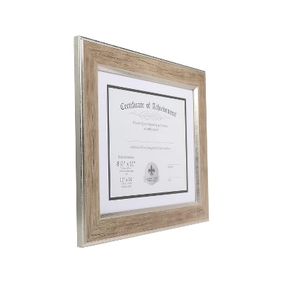 Lawrence Frames Polyurethane Document Frame Natural/Silver 189211 3 Lawrence Frames Polyurethane Document Frame Natural/Silver 189211