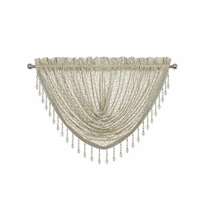 Kate Aurora Elegant Crystal Beaded Chevron Design Window Valance 6 Kate Aurora Elegant Crystal Beaded Chevron Design Window Valance - Image 4