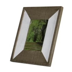 5x7 Inches White Wood & Glass Photo Frame - Foreside Home & Garden