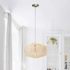 Circular Rattan Pendant Light Beige - Lalia Home -Home Decor Store GUEST 2bd50056 5209 4143 bae1 76ab7e7fe214