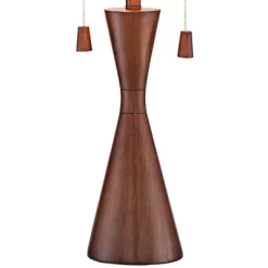 360 Lighting Omar Modern Modern Mid Century Table Lamps 28 3/4" Tall Set Of 2 Brown Wood Oatmeal Tapered Drum Shade For Bedroom Living Room Bedside -Home Decor Store GUEST 2c6ea577 1fbf 4923 95d0 6d60e61179f6