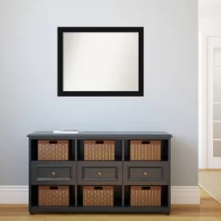31" X 25" Non-Beveled Avon Black Wall Mirror - Amanti Art -Home Decor Store GUEST 2d788edc d604 4c09 be34 1145ed2a558b