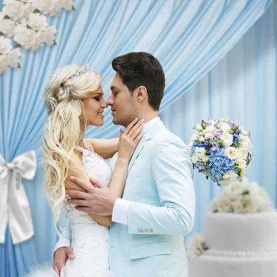 Lann's Linens (Set Of 2) Photography Backdrop Curtains - Tall Backgrounds For Wedding, Party Or Photo Booth 4 Lann's Linens (Set Of 2) Photography Backdrop Curtains - Tall Backgrounds For Wedding, Party Or Photo Booth - Image 2