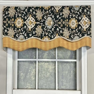 RLF Home Centennial Glory Window Treatment Premium Quality Valance 3" Rod Pocket 50" X 16" Cobalt Blue 3 RLF Home Centennial Glory Window Treatment Premium Quality Valance 3" Rod Pocket 50" X 16" Cobalt Blue