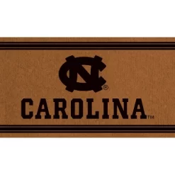 Evergreen University Of North Carolina Logo Turf Mat, Brown- 28 X 16 Inches Indoor Outdoor Doormat
