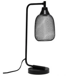 Industrial Mesh Desk Lamp Matte Black - Lalia Home -Home Decor Store GUEST 320a1c68 3979 4ffe a643 c0fb77c304ea