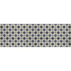 FlorArt Palisades Low Profile Easy Clean Kitchen Mat Blue/Cream - Bungalow Flooring -Home Decor Store GUEST 336d5e43 a1a5 4247 91f4 9a8471487de7
