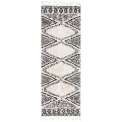 NuLOOM Cassia Moroccan Diamond Shaggy Tassel Area Rug -Home Decor Store GUEST 344868b4 29a6 4f50 9d89 29f52f5b20fc