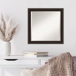 24" X 24" Beveled Romano Espresso Narrow Wood Wall Mirror - Amanti Art 13 24" X 24" Beveled Romano Espresso Narrow Wood Wall Mirror - Amanti Art -Home Decor Store GUEST 35f20e37 cb1d 4789 8d7a 82b2d131d162