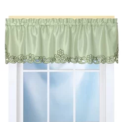 Collections Etc Elegance Scroll Embroidered Cut-Out Window Valance With Rod Pocket Top For Easy Hanging, 58" W X 13" L 15 Collections Etc Elegance Scroll Embroidered Cut-Out Window Valance With Rod Pocket Top For Easy Hanging, 58" W X 13" L -Home Decor Store GUEST 366b130c 15c4 4c83 8edf 0a514370cabf