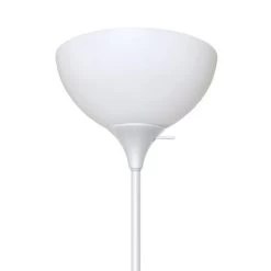 71.5" Traditional 2 Light Mother Daughter Metal Floor Lamp With Torchiere And Reading Light White - Creekwood Home -Home Decor Store GUEST 3746bc01 0de4 4fb1 a062 1695a719519c