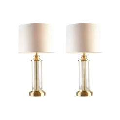 Set Of 2 Clarity Glass Table Lamp Gold - 510 Design -Home Decor Store GUEST 386bbb7e ebbe 412b b20f 40f3dcbba067
