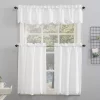 Mariela Floral Trim Semi-Sheer Rod Pocket Kitchen Window Valance And Tiers Set White - No. 918 2 Mariela Floral Trim Semi-Sheer Rod Pocket Kitchen Window Valance And Tiers Set White - No. 918 -Home Decor Store GUEST 388af65d 2114 4402 8162 bd64275a3830