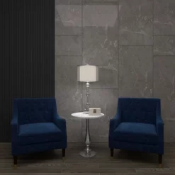 Glass Table Lamp With Drum Shade Silver - Olivia & May -Home Decor Store GUEST 3b86d243 1208 4849 8a95 ba19d5888157