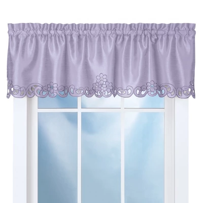 Collections Etc Elegance Scroll Embroidered Cut-Out Window Valance With Rod Pocket Top For Easy Hanging, 58" W X 13" L 9 Collections Etc Elegance Scroll Embroidered Cut-Out Window Valance With Rod Pocket Top For Easy Hanging, 58" W X 13" L - Image 7