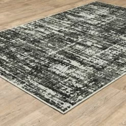 Trinity Distressed Abstract Patio Area Rug Black/Beige - Captiv8e Designs -Home Decor Store GUEST 3e386e30 86e7 4296 9305 27119f449582