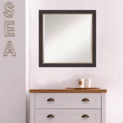 23" X 23" Beveled Ashton Black Wood Wall Mirror - Amanti Art 14 23" X 23" Beveled Ashton Black Wood Wall Mirror - Amanti Art -Home Decor Store GUEST 3fac1d5d 9d89 42d6 8973 f9220bb02fed