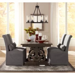 Franklin Iron Works Holman Bronze Wagon Wheel Chandelier 26 3/4" Wide Rustic Farmhouse Clear Glass 6-Light Fixture For Dining Room Kitchen Island Home -Home Decor Store GUEST 402e307d 3dd4 4210 95f5 dcadbcc6fd34