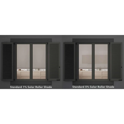 Linen Avenue Cordless 1% Solar Screen Standard Roller Shade, White, Fawn, And Sand 4 Linen Avenue Cordless 1% Solar Screen Standard Roller Shade, White, Fawn, And Sand - Image 2