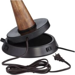 360 Lighting Helene Country Cottage Table Lamp 26" High Cream White Ceramic With Dimmable USB Workstation Base Tan Drum Linen For Living Room Desk -Home Decor Store GUEST 41c5ffa2 ce2c 4bcb 91c4 6647179648af