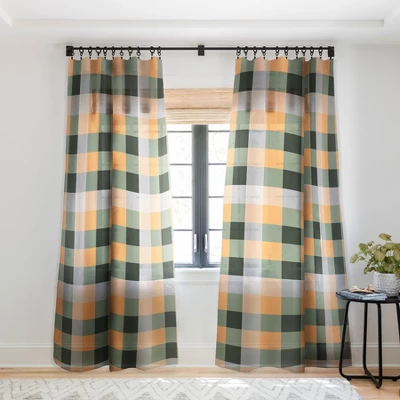 Miho Retro Color Illusion Single Panel Sheer Window Curtain - Deny Designs 8 Miho Retro Color Illusion Single Panel Sheer Window Curtain - Deny Designs - Image 6